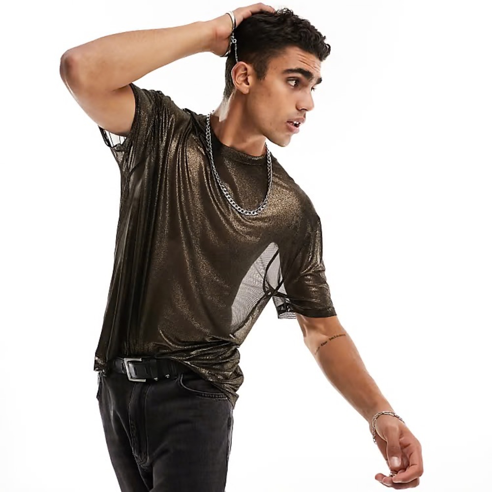 ASOS Metallic Sheen Men's Shirt